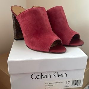 Calvin Klein Janice suede silk Size 9/39/26/245 brand new